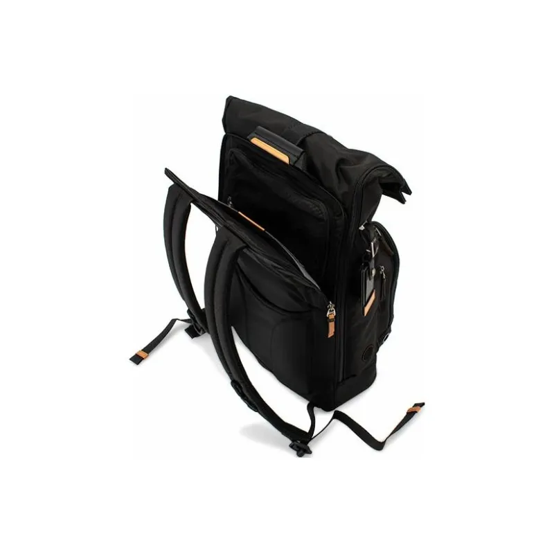 TUMI Alpha Bravo Nylon And Leather Business Backpack Large Size Men's Black-7