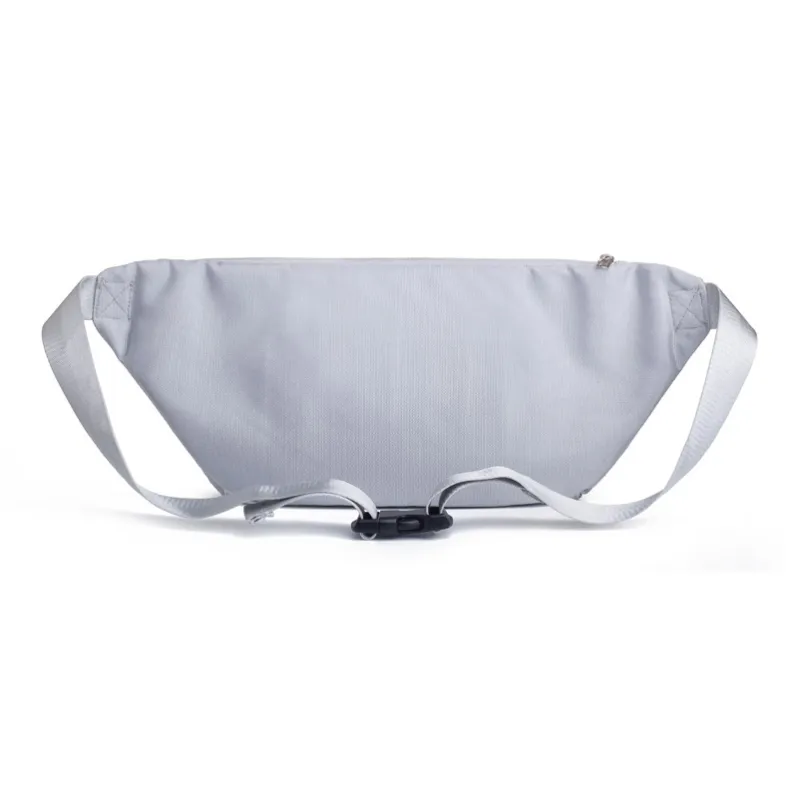 LOVERPUSS Polyester Fanny Pack Sling Bags Small Size Unisex Iridescent Gray-2