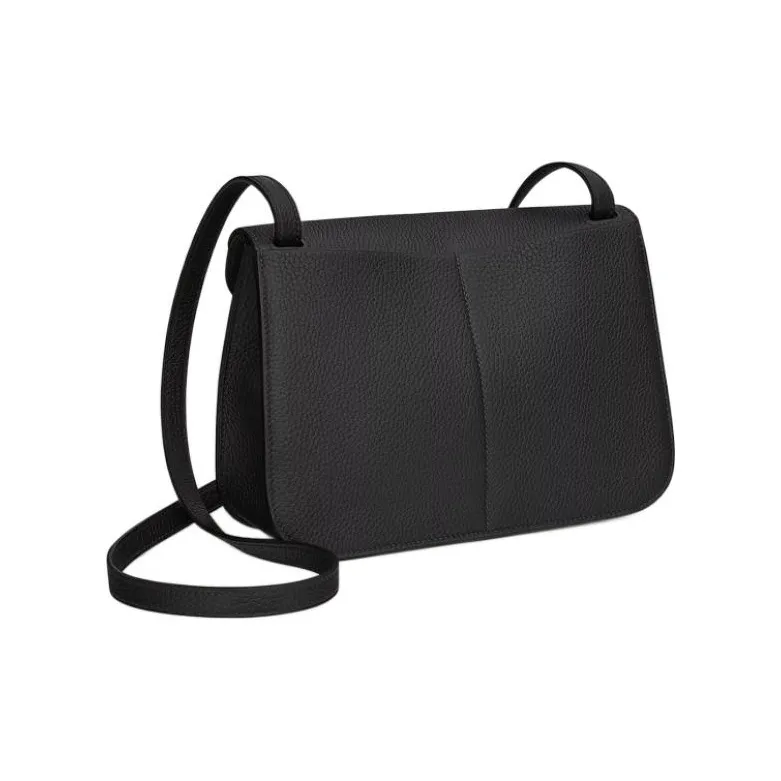 HERMES Halzan Leather Horseshoe Handbag, Crossbody Bag, Shoulder Bag Unisex-2