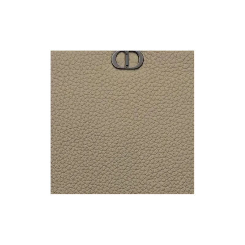 DIOR Cow Leather Wallets Clutches Men's Beige-4