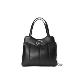 GUCCI Leather Tote Bag, Shopping Bag, Shoulder Bag, Crossbody Bag, Handbag Mini Women's Black