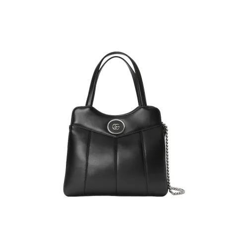 GUCCI Leather Tote Bag Shopping Bag Shoulder Bag Crossbody Bag Handbag Mini Women's Black