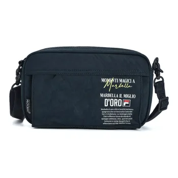 FILA Fabric One Shoulder Crossbody Fanny Pack Sling Bags Small Size Men's Blue/White/Black