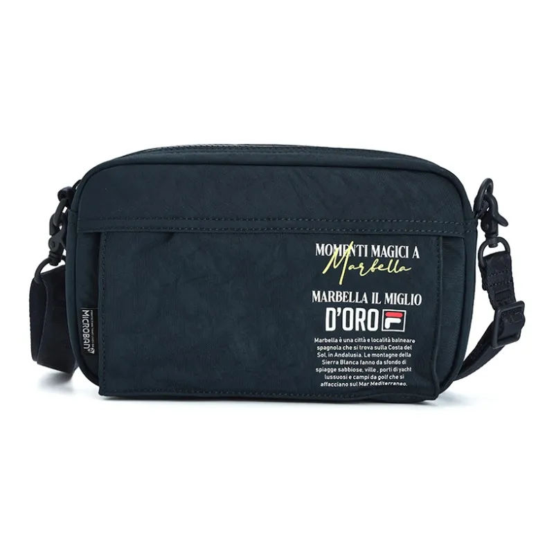 FILA Fabric One Shoulder Crossbody Fanny Pack Sling Bags Small Size Men's Blue/White/Black-0