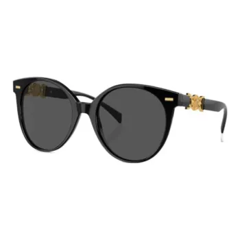 VERSACE Round Sunglasses Gray