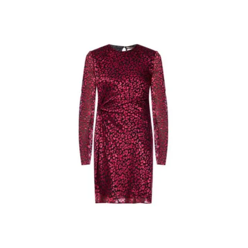 SAINT LAURENT Long-Sleeved Dresses Women's Red