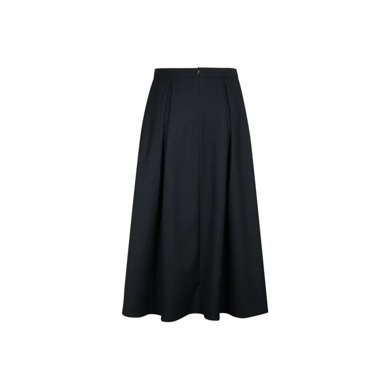 3COLOUR Casual Long Skirts Women's Black-1