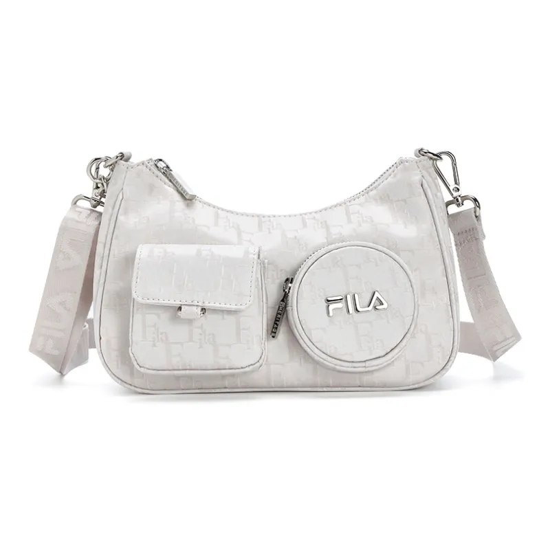 FILA Fabric Shoulder Bag Regular Women's Heron White-0
