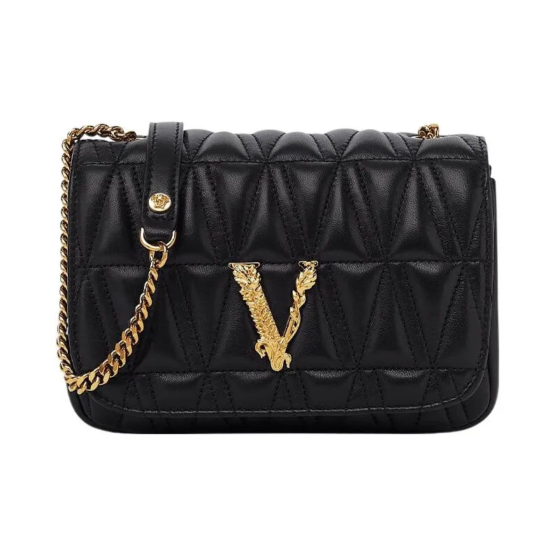 FANSIZHE Leather Shoulder Bag Women's Black-0