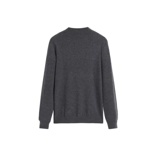 PEACEBIRD MEN Cashmere Sweaters Men Gray