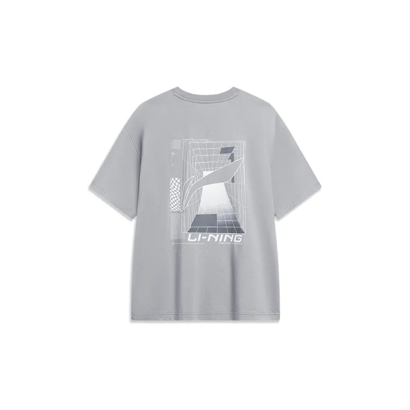 LiNing Sports Life Collection T-Shirt Men's Formal Gray-1