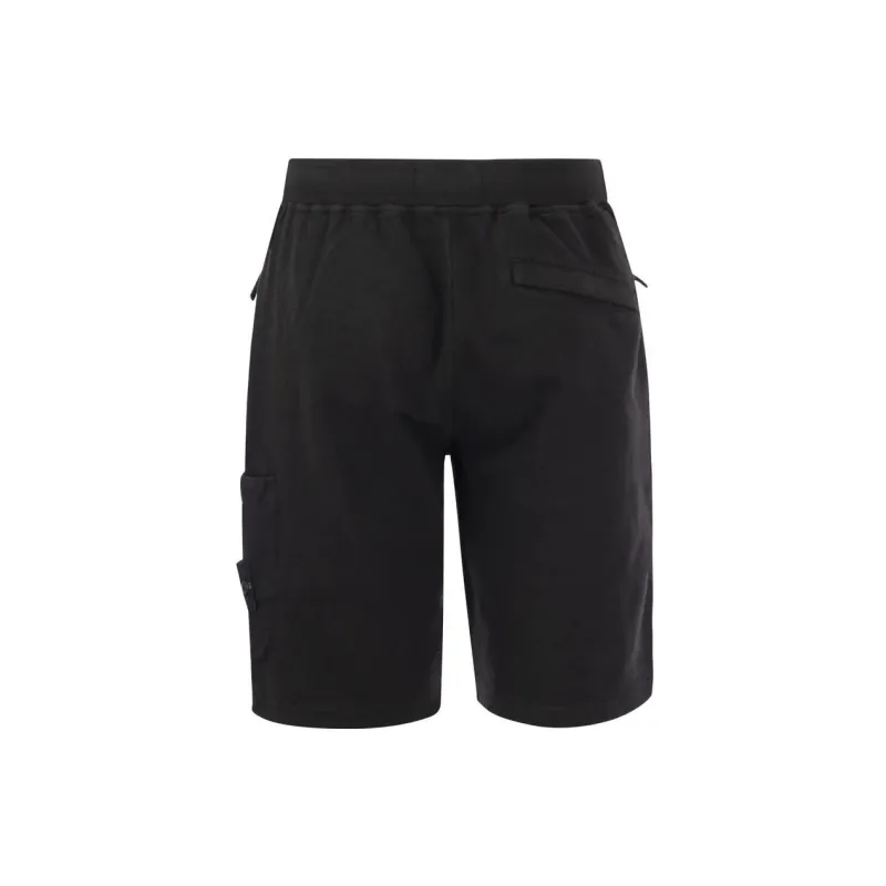 STONE ISLAND Side Logo patch Elasticated waistband Shorts-1