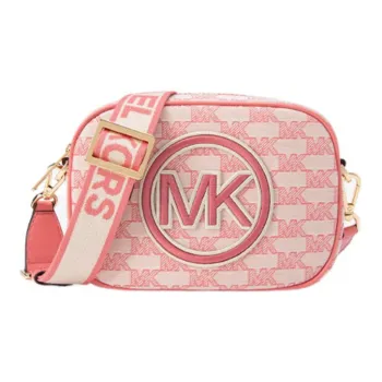 MICHAEL KORS Jet Set Travel Fabric Camera Bag Shoulder Bag Crossbody Bag Medium Size Women's Light Rose Red