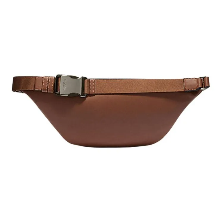 COACH Warren Cow Leather Fanny Pack Large Size Men's Brown-1