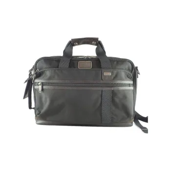 TUMI Nylon Briefcase Backpack Handbag Large Size Men's Mountain Walnut Wood Color