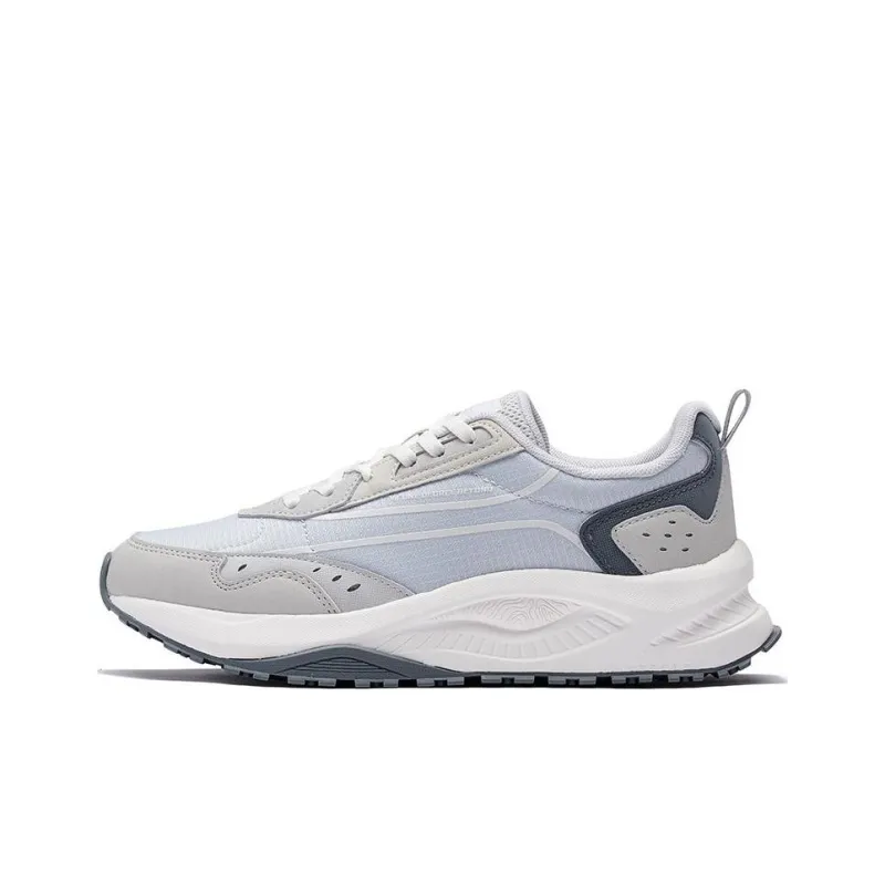 361° Anti Slip Wear Resistant Low Top Sports Casual Shoes Women's Gray White-0