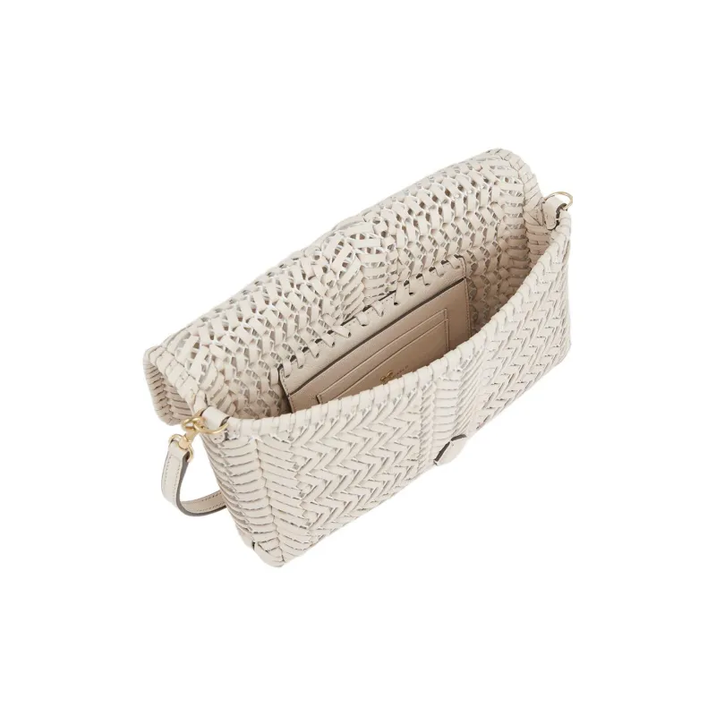 Anya Hindmarch Goatskin Bonded Leather Shoulder Bag Crossbody Bag Women's White-3