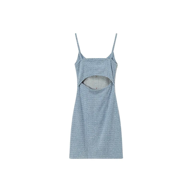 CHUU Slip Dresses Women's Denim Blue-1