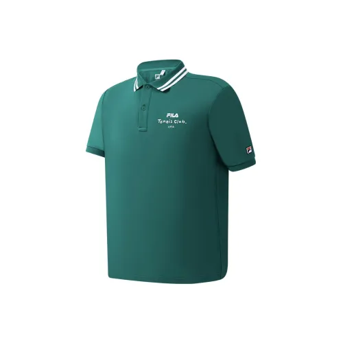 FILA Polo Shirts Men Cat's Eye Stone Green