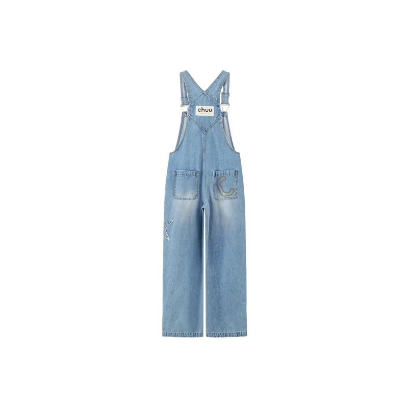 CHUU Overalls Women's Light Denim Blue-1