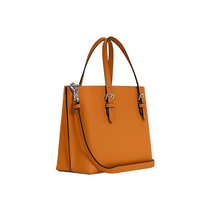 COACH Mollie Cow Leather Tote Bag Shopping Bag Shoulder Bag Crossbody Bag Medium Size Women's Orange-1