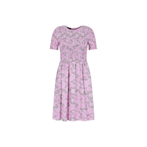 EMPORIO ARMANI Short-Sleeved Dresses Women's Light Purple