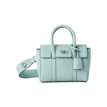 Mulberry Bayswater Sheepskin With Cow Leather Shoulder Bag, Crossbody Bag, Handbag Mini Women's Acrylic Green
