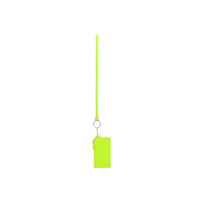 Balenciaga Cash Cow Leather Card Clip Card Holder Men's Fluorescent Yellow-1