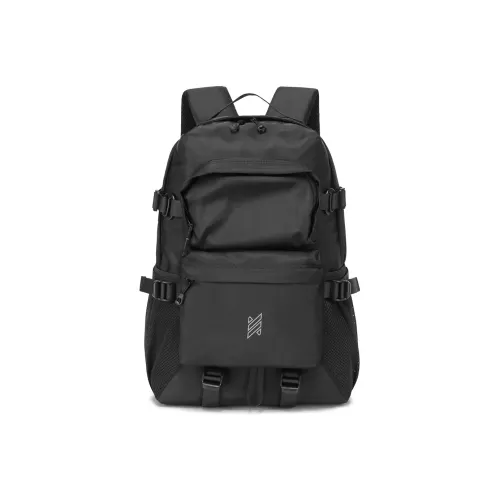 NOMK Oxford Laptop Bag Multifunction Travel Bag Handheld Backpack Tubas Unisex Black