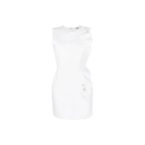 MSGM Sleeveless Dresses Women's White