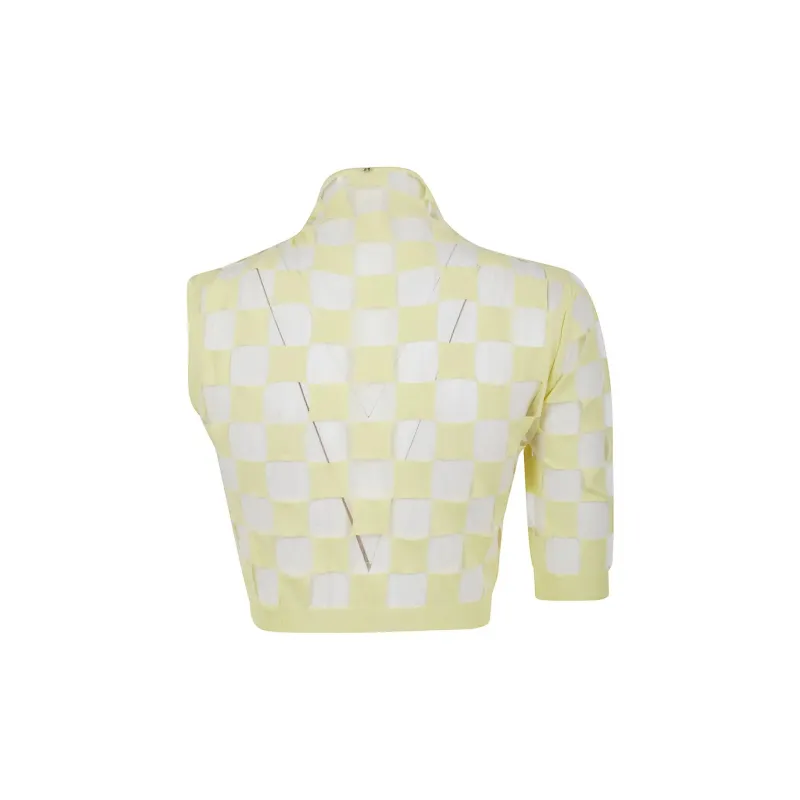 SportMax Crop Tops Women's Yellow-1