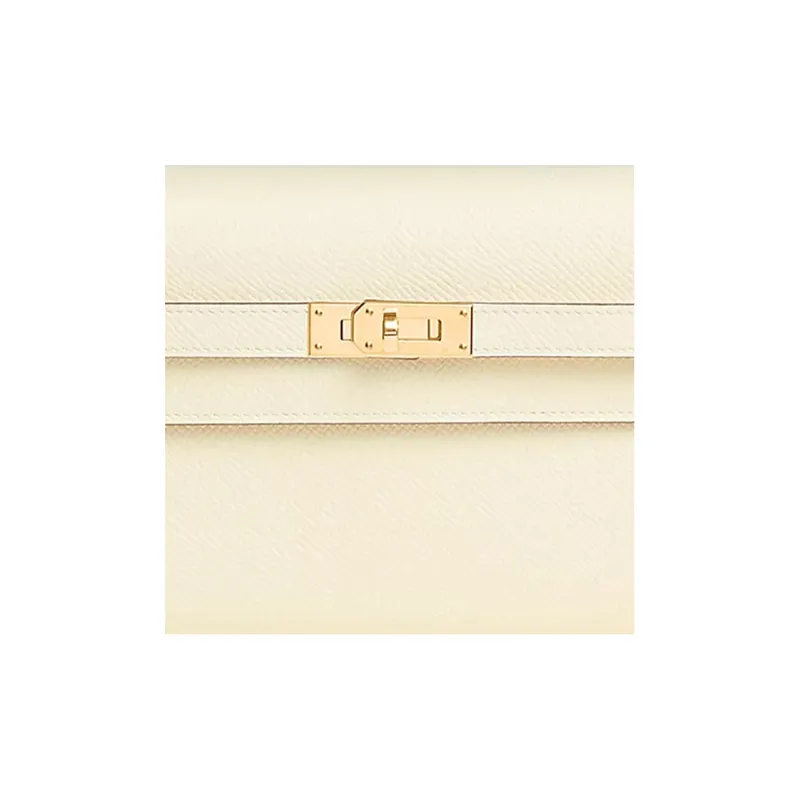 HERMES Kelly To Go Epsom Leather Crossbody Bag, Shoulder Bag Women's I2 Nata Cream White-3
