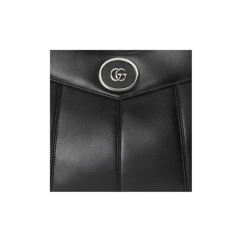 GUCCI Leather Tote Bag, Shopping Bag, Shoulder Bag, Crossbody Bag, Handbag Mini Women's Black-7