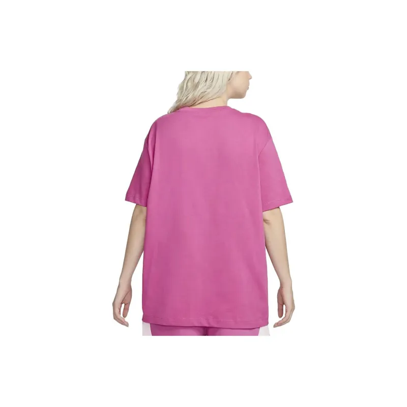 Nike T Shirts Women's Rose Red-1