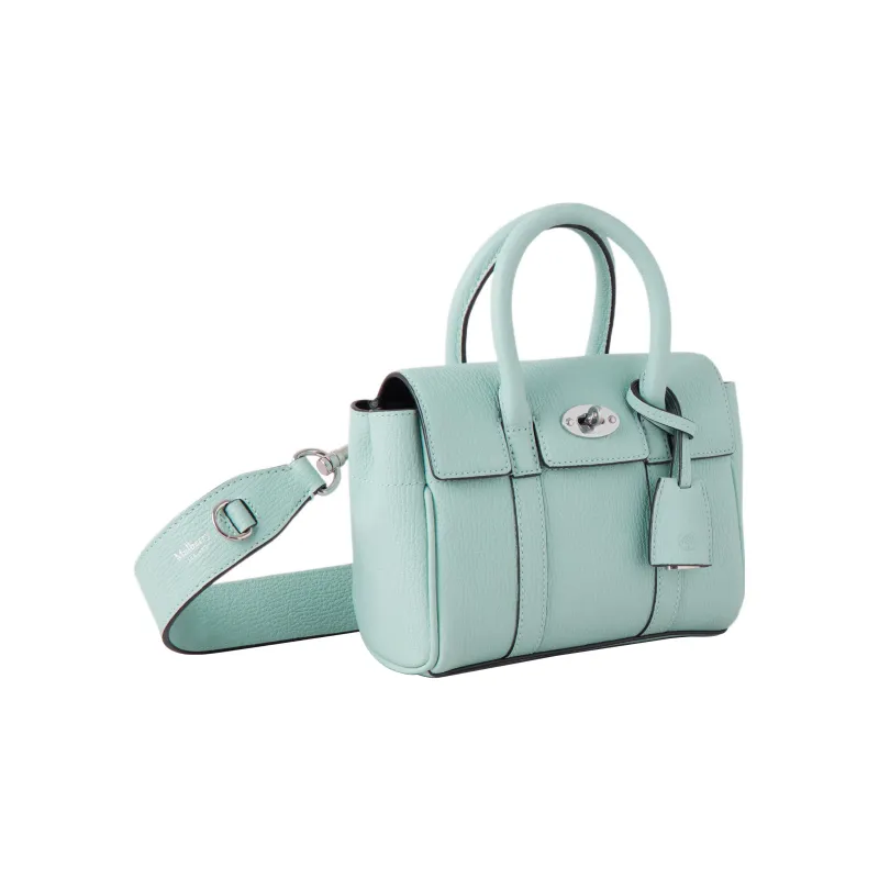 Mulberry Bayswater Sheepskin With Cow Leather Shoulder Bag, Crossbody Bag, Handbag Mini Women's Acrylic Green-1