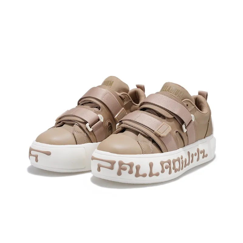 Palladium Skate Low Top Skateboard Shoes Men's Tan White-1