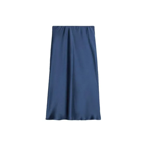 AMI Paris High-waisted Satin Skirt