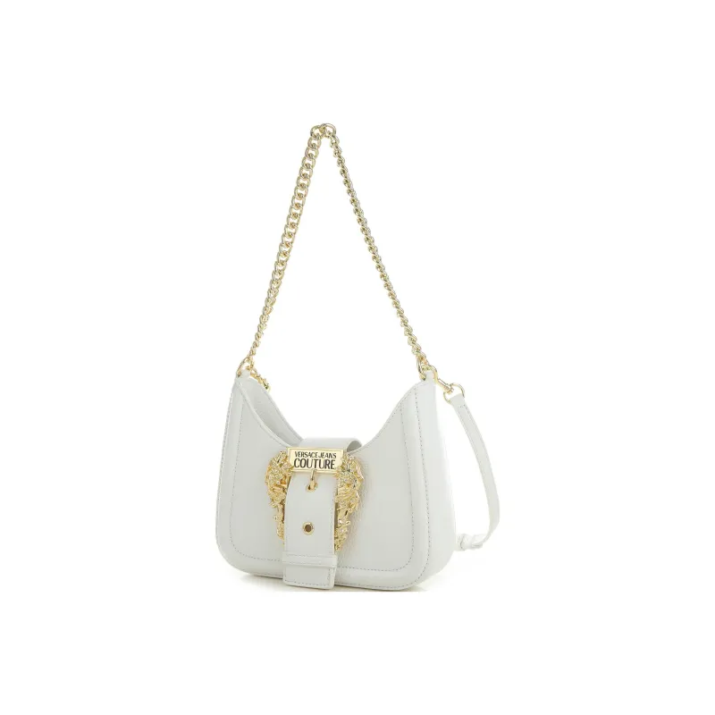 VERSACE JEANS COUTURE Polyurethane Polyester Handbag, Shoulder Bag Women's White-2
