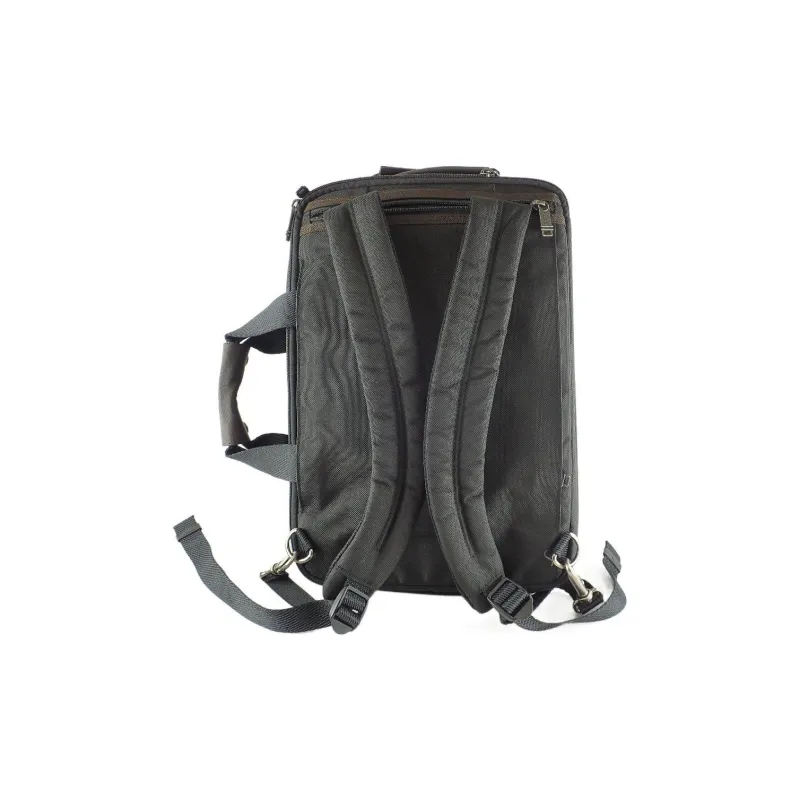TUMI Nylon Briefcase Backpack Handbag Large Size Men's Mountain Walnut Wood Color-4