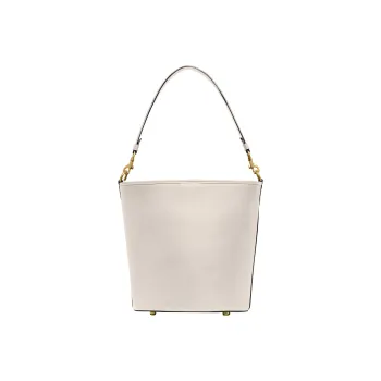 COACH Dakotah Leather Bucket Bags Shoulder Bag Crossbody Bag Large Size Women's Chalk White