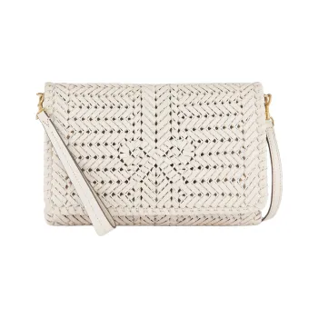 Anya Hindmarch Goatskin Bonded Leather Shoulder Bag Crossbody Bag Women's White