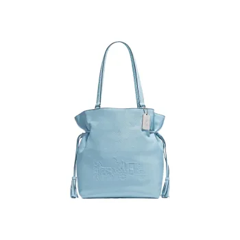COACH Andy Leather Tote Bag Shopping Bag Shoulder Bags Women's Sky Blue