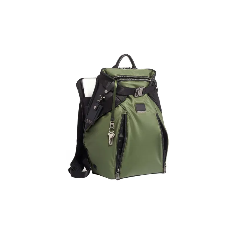 TUMI Alpha Bravo Nylon Laptop Backpack Large Size Men's Olive Green-1