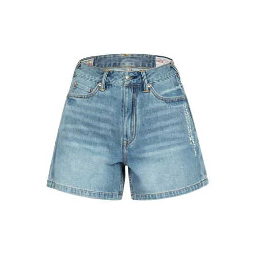 EVISU Denim Shorts Women's Denim Blue