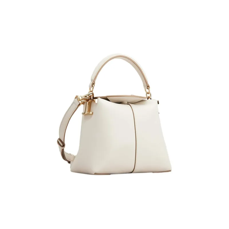 TOD'S Leather Tote Bag, Shopping Bag, Shoulder Bag, Crossbody Bag, Handbag Extra Small Women's White-1