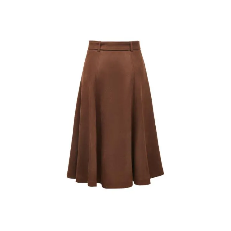 ONLY Casual Long Skirts Women's HFZ Steep Rock Brown STOUT-1