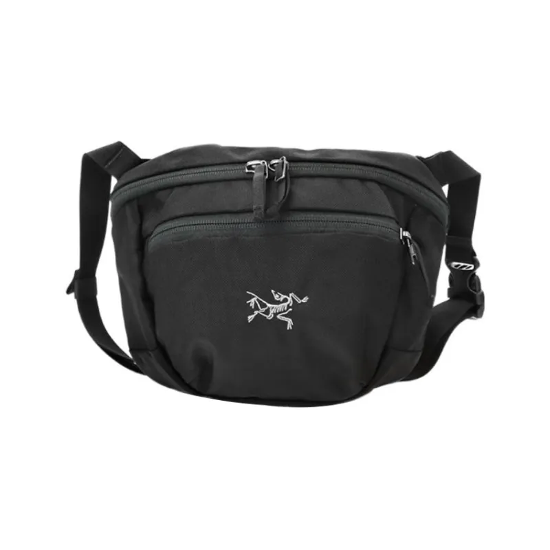 Arcteryx 2L One Shoulder Crossbody Fanny Pack Polyester Black Unisex-0