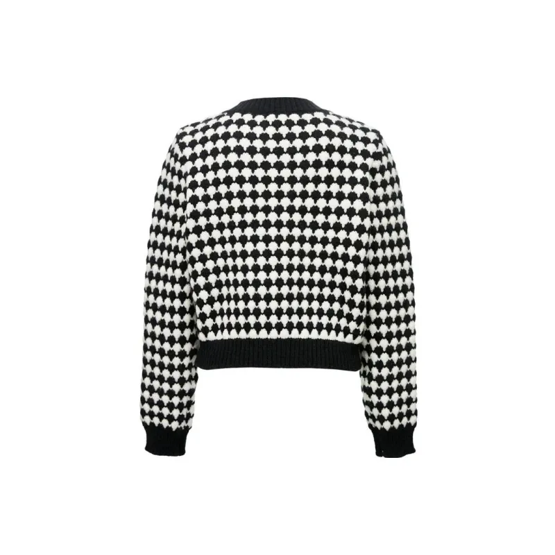ONLY Knitwear Women's H13 Cocoa Black White Polka Dot COCO BLACK DOTS-1