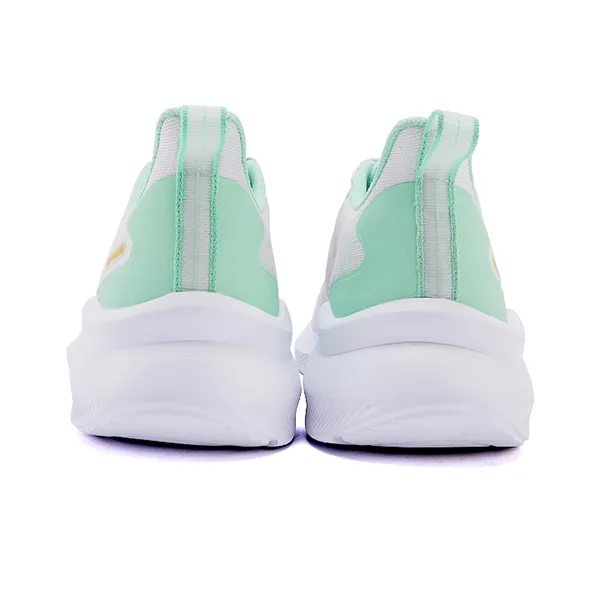 QIAODAN Breaking Wind Abrasion Resistant, Breathable, Lightweight Low Top Running Shoes Men's White Green-3