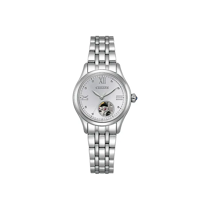 CITIZEN Mechanical Movement Stainless Steel Strap Watch Women's Watch White Dial-0